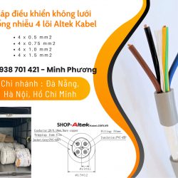 Cáp điều khiển không lưới chống nhiễu 4 lõi Altek Kabel Đắk Lắk, Bình Định, Phú