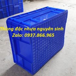 Thùng đặc nguyên sinh nhập khẩu, thùng cơ khí có nắp đậy, thùng nhựa