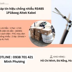 Cáp tín hiệu chống nhiễu RS485 1p18awg Altek Kabel Đà Nẵng, Quảng Bình