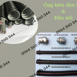 Đầu nối ống ruột gà với các thiết bị box điện, ống thép trơn, ống thép ren