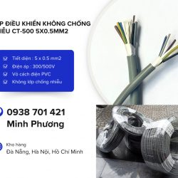Cáp điều khiển không chống nhiễu CT-500 5x0.5mm2 Đà Nẵng, Hà Nội, Hồ Chí Minh