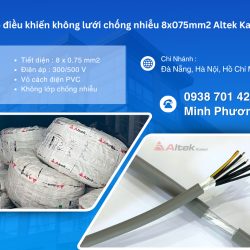Cáp điều khiển không chống nhiễu 8x0.75mm² – Lựa chọn tối ưu cho hệ thống điều k