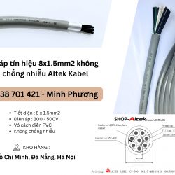 Cáp tín hiệu 8x1.5mm2 không chống nhiễu Altek Kabel Đà Nẵng, Hà Nội, Quảng Trị
