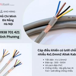 Cáp điều khiển có lưới chống nhiễu 4x1.0mm2 Altek Kabel Hà Nội, Đà Nẵng, Huế