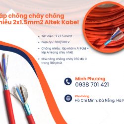 Dây chống cháy chống nhiễu 2x1.5mm2 Altek Kabel Bình Định, Quảng Ngãi, Quảng Trị