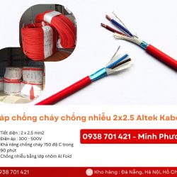 Cáp chống cháy chống nhiễu 2x2.5mm2 chính hãng Quảng Ngãi, Bình Định, Phú Yên