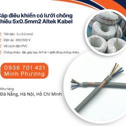 Cáp điều khiển có lưới chống nhiễu 5x0.5mm2 Altek Kabel Hồ Chí Minh, Bình Dương,