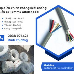 Cáp điều khiển không lưới chống nhiễu 6x1.5 Altek Kabel phân phối toàn quốc