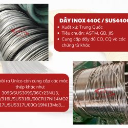 Dây inox 440C/SUS440C - Unico Steel