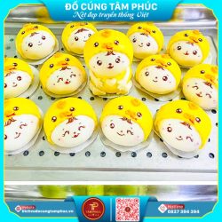 Bánh bao linh vật rắn – biểu tượng bình an & may mắn cho bé