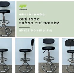 Tủ hút khí độc + ghế inox