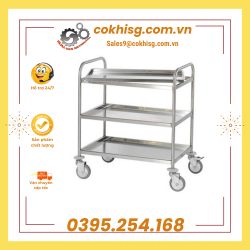 Xe đẩy y tế bằng inox 304 thiết kế theo yêu cầu