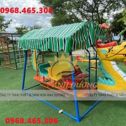Xích đu treo mầm non, xích đu thuyền rồng sàn lắc cho mầm non