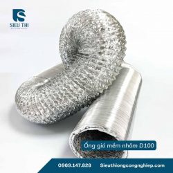 ỐNG GIÓ MỀM NHÔM PHI 100 GIÁ TỐT DÙNG CHO HỆ THỐNG THÔNG GIÓ