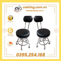 Ghế phòng thí nghiệm inox 304 mẫu mã bền đẹp, sáng bóng