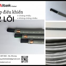 Cáp điều khiển 12 lõi Altek Kabel lõi đồng 100%, dây đánh số