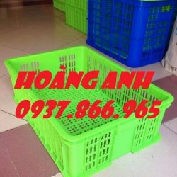 Sọt đựng rau củ, sóng nhựa rỗng cao 19, bán sọt nhựa nguyên sinh, sọt