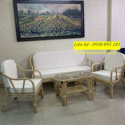 Mẫu sofa mây tự nhiên phòng khách giá rẻ