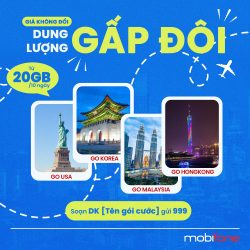 “Check-in" nước ngoài mượt mà cùng data khủng từ MobiFone