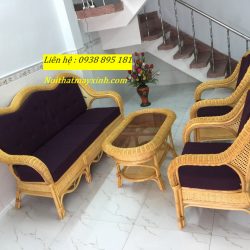 Sofa mây tự nhiên phòng khách bảo hành 12 tháng