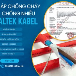 Cáp chống cháy chống nhiễu Altek Kabel đạt tiêu chuẩn IEC60331-BS6387