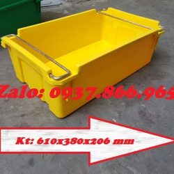 Thùng đặc có quai sắt nhựa nguyên sinh, thùng đặc, hộp nhựa, khay a2, k