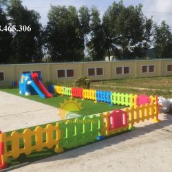 Hàng rào nhựa mầm non, hàng rào khu vui chơi trẻ em