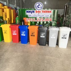 Thùng rác 120L Nhựa HDPE nguyên sinh-Chất lượng