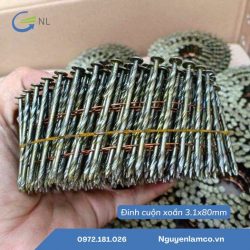 ĐINH CUỘN XOẮN 3.1X80MM ĐÓNG GỖ PALLET SỐ LƯỢNG LỚN GIÁ TỐT