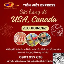 Gửi hàng đi USA, Canada - Tiến Việt Express