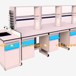 Bàn thí nghiệm trung tâm, Central Lab Bench, Central Lab Table, phòng thí nghiệm