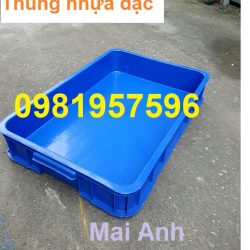 Thùng nhựa đặc cao 10 cm, sóng bít công nghiệp, sóng nhựa công nghiệp