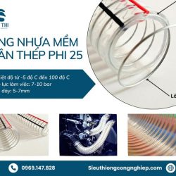 ỨNG DỤNG VÀ LƯU Ý KHI SỬ DỤNG ỐNG NHỰA MỀM GÂN THÉP PHI 25
