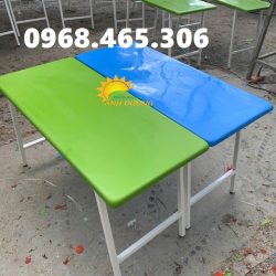 Bàn nhựa composite mầm non, bàn nhựa mầm non gập chân