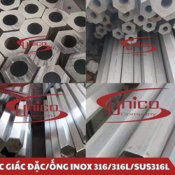 Lục giác ống/đặc inox 316/316L/SUS316L - Unico Steel