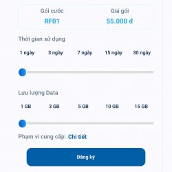 Tự tạo gói cước Data linh hoạt chuyển vùng quốc tế ngay trên app My MobiFone