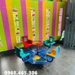 Đu quay cho bé mầm non, mâm quay trẻ em giá rẻ