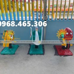 Thú nhún lò xo con ngựa, con voi dành cho trẻ em