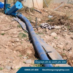 ỐNG BẠT CỐT DÙ XANH PHI 100 DÙNG BƠM NƯỚC SIÊU BỀN