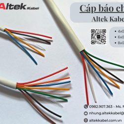 Cáp tín hiệu không chống nhiễu vỏ trắng lõi dẫn chia màu