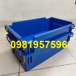 Khay nhựa có quai sắt, khay nhựa, thùng nhựa có quai sắt