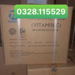 Vitamin C nguyên liệu, Ascorbic Acid 99%, tăng sức đề kháng, giảm stress, thú y,