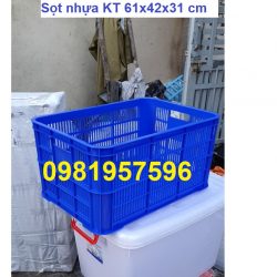 Sọt nhựa là loại sóng hở làm từ nhựa nguyên sinh chất lượng cao