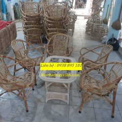 Ghế mây cho quán cafe cóc giá rẻ, ghế mây sò
