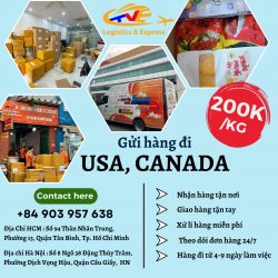 Gửi hàng đi USA, Canada - Tiến Việt Express