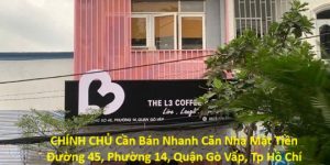 CHÍNH CHỦ Cần Bán Nhanh Căn Nhà Mặt Tiền Đường Lớn  Vị Trí Tại Quận Gò Vấp, TP
