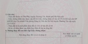 Chính chủ cần tiền bán gấp mảnh đất Thư Dương - Chương Dương (Thư Phú - Thường