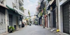 Bán nhà Hẻm 373 Lý Thường Kiệt -  gần CV Tân Phước, 4x25m, hậu 7m, 4 Tầng, hạ