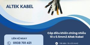 Có sẵn cáp điều khiển chống nhiễu 10x0.5mm2
