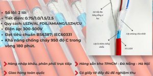 Cáp chống cháy chống nhiễu Altek Kabel đạt tiêu chuẩn IEC60331-BS6387